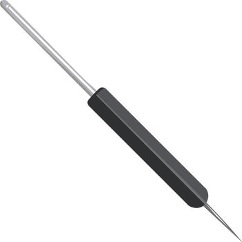 Abstract illustration of a tattoo needle. Tattooing tool with a sharp point for skin art vector