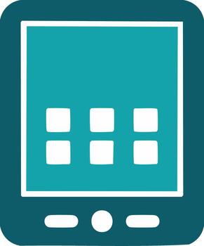 Touchscreen Tablet Computer Interface With Apps Icons vector