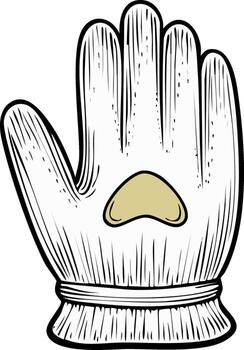 Hand drawing with lines illustration in an isolated background vector