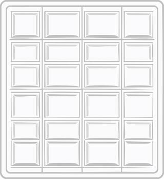 Abstract Geometric White Grid Pattern with Many Rectangular Compartments and Embossed Details vector
