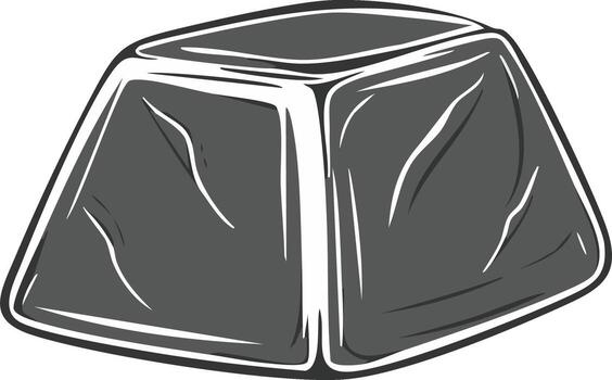 minimalista oscuro gris tecla icono gráfico diseño elemento para tecnología y computadora interfaces vector