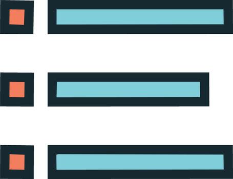 sencillo geométrico Lista de Verificación o tarea lista con moderno plano diseño íconos vector