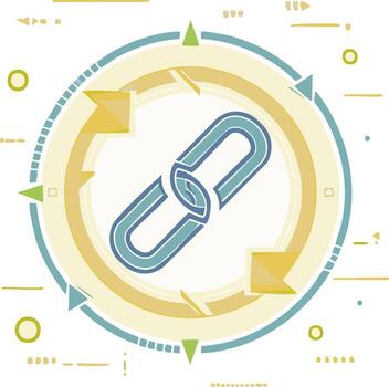 Abstract illustration of a broken link symbol representing a disrupted process or system vulnerability vector