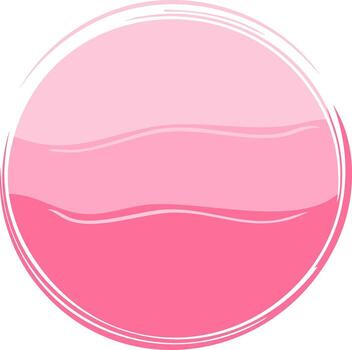 Pink Circular Background with Gradient and Wavy Lines, Design Element vector