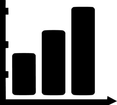 bar grafico gráfico icono representando Progreso incrementar crecimiento ilustración vector