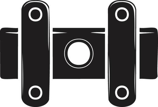 Abstract Mechanical Linkage with Circular Elements vector