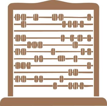 tradicional ábaco herramienta para matemáticas cálculo y contando vector