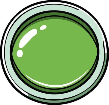 verde botón ilustración para diseño elementos en varios creativo proyectos y en línea aplicaciones vector