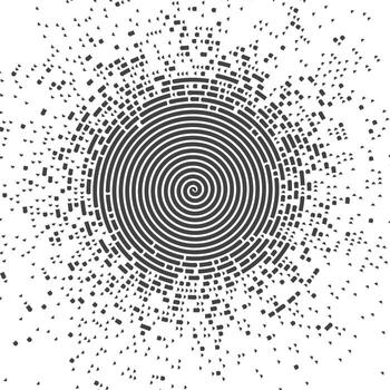 circular dibujo desde el línea. resumen grunge antecedentes desde líneas. diseño elemento. vector