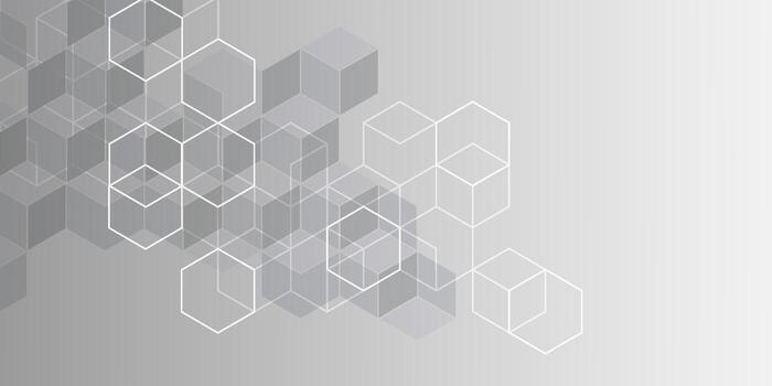 tecnología antecedentes. resumen antecedentes de hexágonos. futurista digital alta tecnología bandera. vector