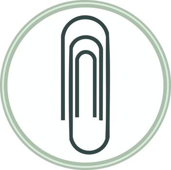 clip de papel icono con concéntrico círculos en apagado colores vector