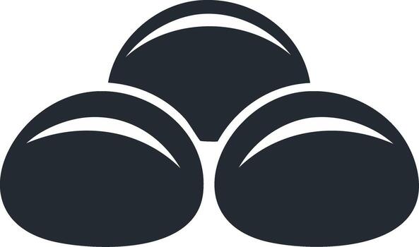 sencillo resumen ilustración de redondeado formas superposición con ligero Destacar vector