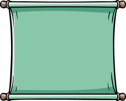 antiguo blanco verde Desplazarse ilustración para antiguo mensajes o tesoro mapas vector