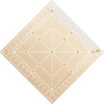 resumen diamante modelo de puntos y guiones terminado degradado fondo, geométrico, cuadrado forma y sencillo diseño vector