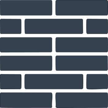 Dark Blue Rectangular Boxes and Shapes with Rounded Corners Displayed in a Grid Layout vector