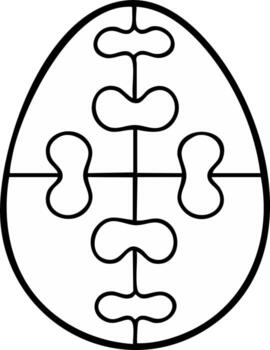 monocromo resumido Pascua de Resurrección huevo con resumen lineal modelo decoraciones vector