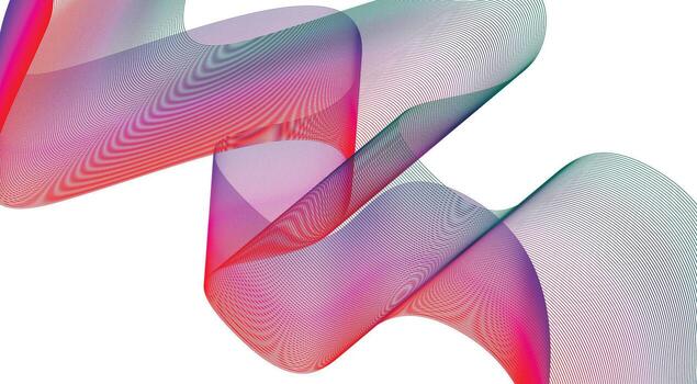 mezcla ondulado curvo rosado vistoso degradado diseño resumen antecedentes ilustración vector