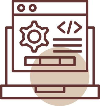 código ajuste línea circulo icono vector