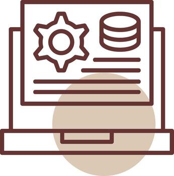 solicitud ajuste línea circulo icono vector