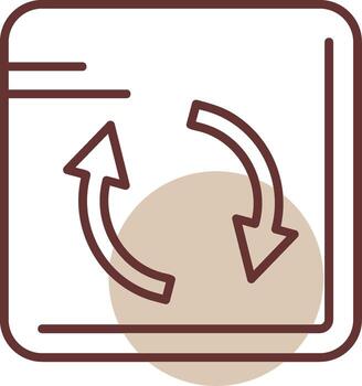 Refresh Line Circle Icon Design vector