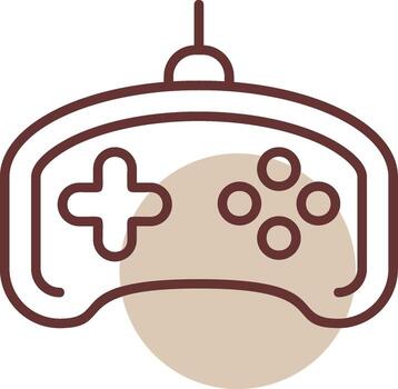 Game controller Line Circle Icon Design vector