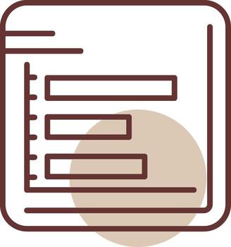 Bar chart Line Circle Icon Design vector