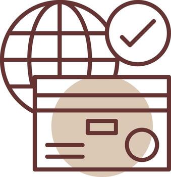 Payment gateway Line Circle Icon Design vector