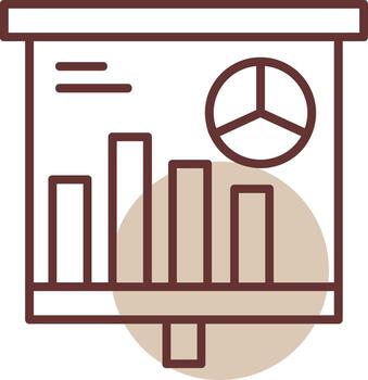 Graphical Representation Line Circle Icon vector