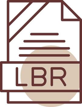 libras formato línea circulo icono vector