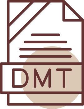 DMT Format Line Circle Icon vector