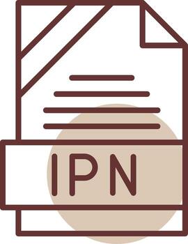 IPN Format Line Circle Icon vector
