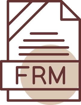 desde formato línea circulo icono vector