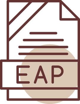 EAP Format Line Circle Icon vector