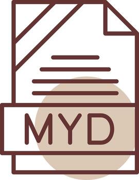 Mi d formato línea circulo icono vector