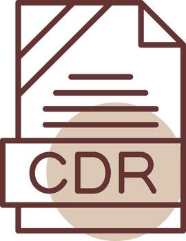 CDR Format Line Circle Icon vector