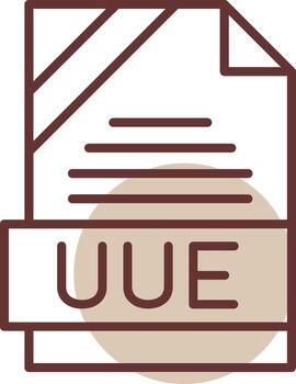 UUE Format Line Circle Icon vector