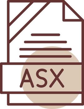 ASX Format Line Circle Icon vector