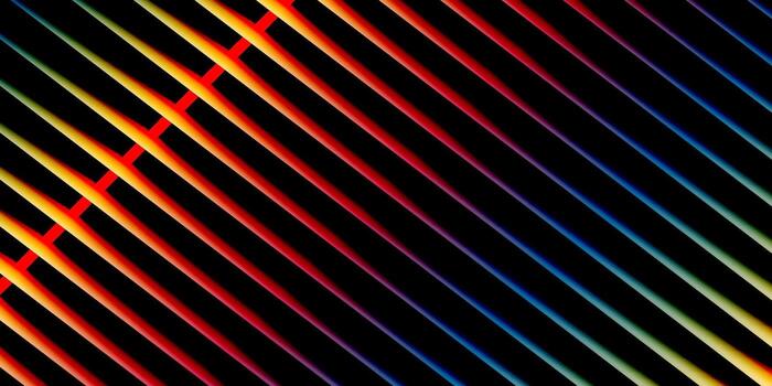 Abstract diagonal lines with vibrant red orange yellow and blue hues creating a dynamic gradient effect vector