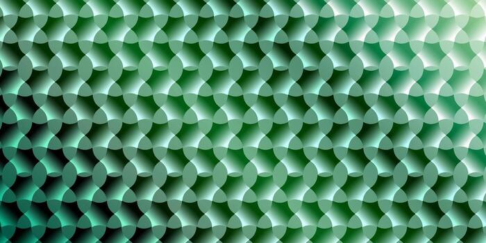 Abstract pattern of interlocking green geometric shapes creating a textured repeating visual effect vector