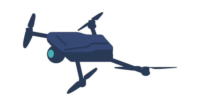 Drone with camera vector