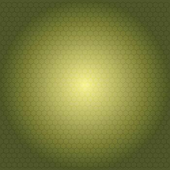 Hexagonal Grid Pattern Abstract Green Yellow Background vector