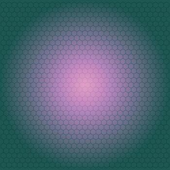 resumen hexagonal modelo antecedentes en púrpura y verde tonos vector