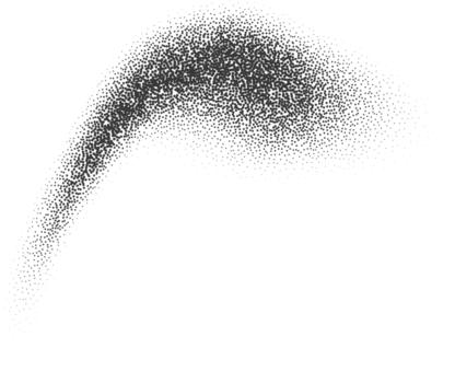 tratteggiata pendenza. astratto imbianchino forma di dipingere pennellata. polveroso carbone ombra e fluido spruzzo con modello di grano rumore. png