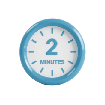 licht blauw twee minuten timer Aan een transparant geïsoleerd zichtbaar concept Scherm presentatie png