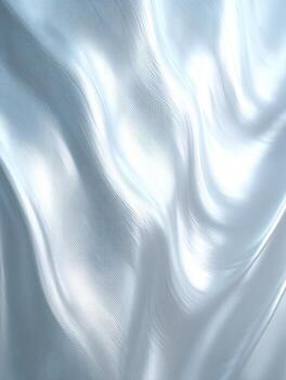 Smooth wavy white surface creating a serene abstract background that evokes tranquility and elegance in design photo