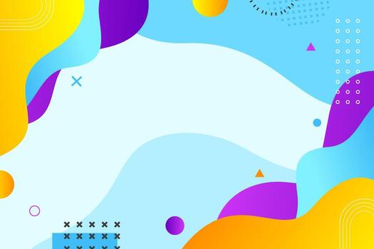 Vibrant abstract background with modern shapes creates a playful and dynamic feel for any creative project vector