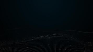 un' semplice, pulito nero sfondo con un' minimalista buio onda.a in loop, minimalista nero sfondo è Perfetto per presentazioni. un' moderno, tecnologicamente Avanzate, buio informatica High Tech schermo. splendore video