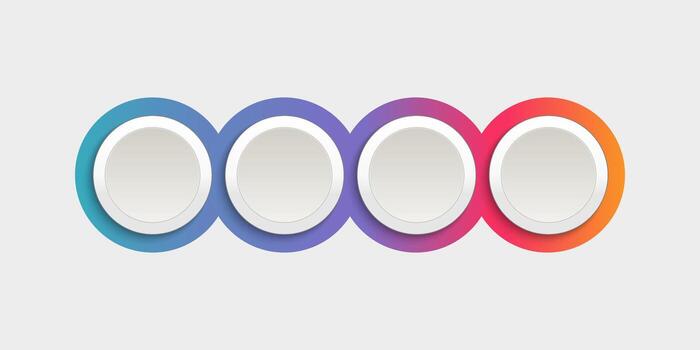 Modern circle button for design vector