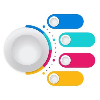 Circle button graphic design vector