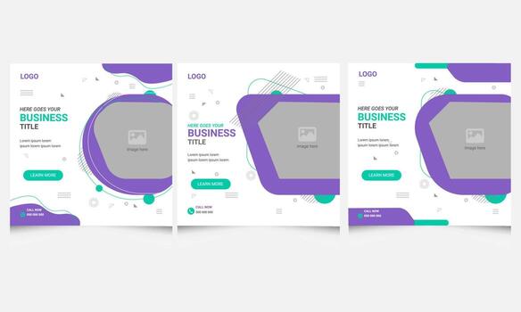 Business template design with graphic elements vector